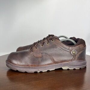 Merrell Brevard Shetland Shoes Mens 10.5 Brown‎ Leather Casual Lace up Sneakers
